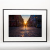"Zachód słońca w Kaliszu" - fotografia w ramie 53 cm x 42 cm